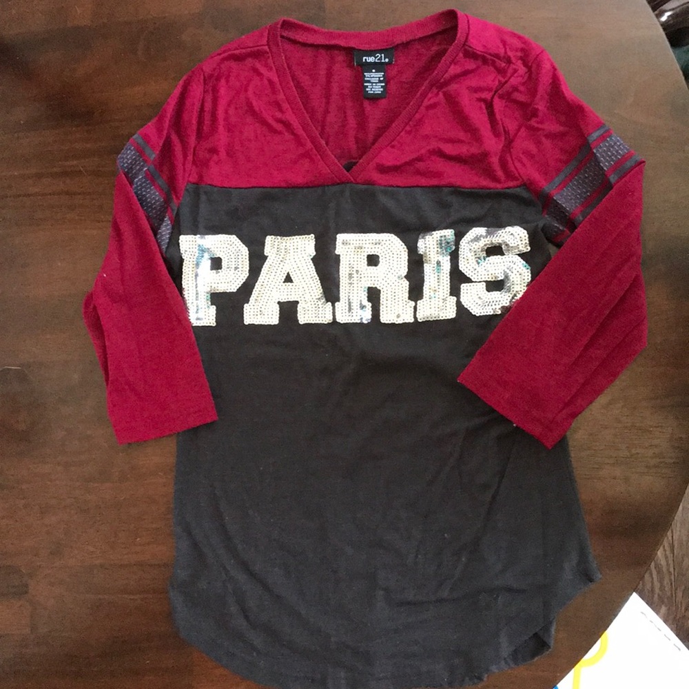 SALE Rue21 3/4 sleeve top with sequins
